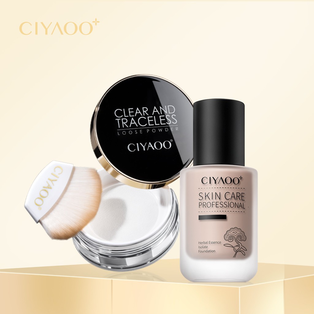 Bộ Combo Kem Lót + Phấn Phủ Ciyaoo