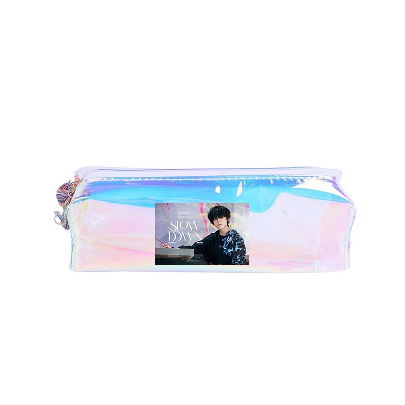 Hộp bút hologram IN HÌNH Tả Hàng Gia tộc TF idol thần tượng cpop đồ dùng học tập xinh xắn tiện lợi