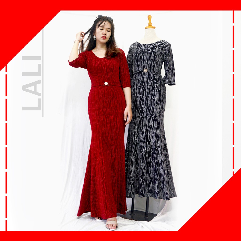 [Mã FAMAYFA2 giảm 10K đơn 50K] Đầm maxi tay lỡ trung niên cho mẹ Shadow