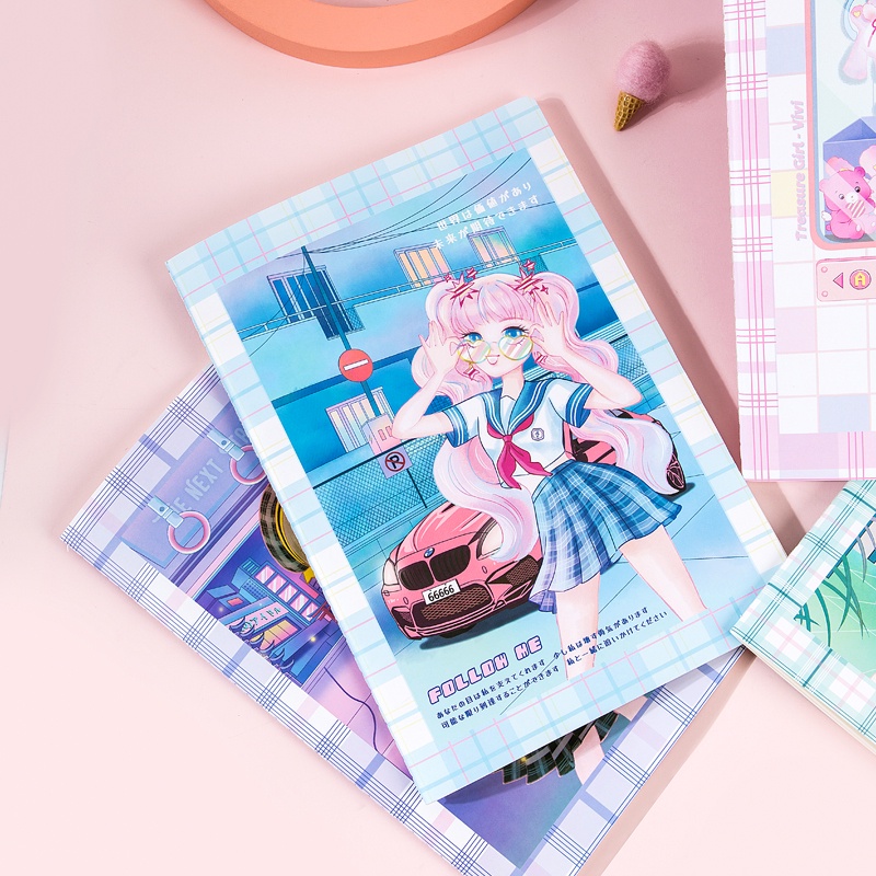 Vở may gáy B5/40 trang Guangbo - hình Super Idol Anime cực dễ thương 60183-24