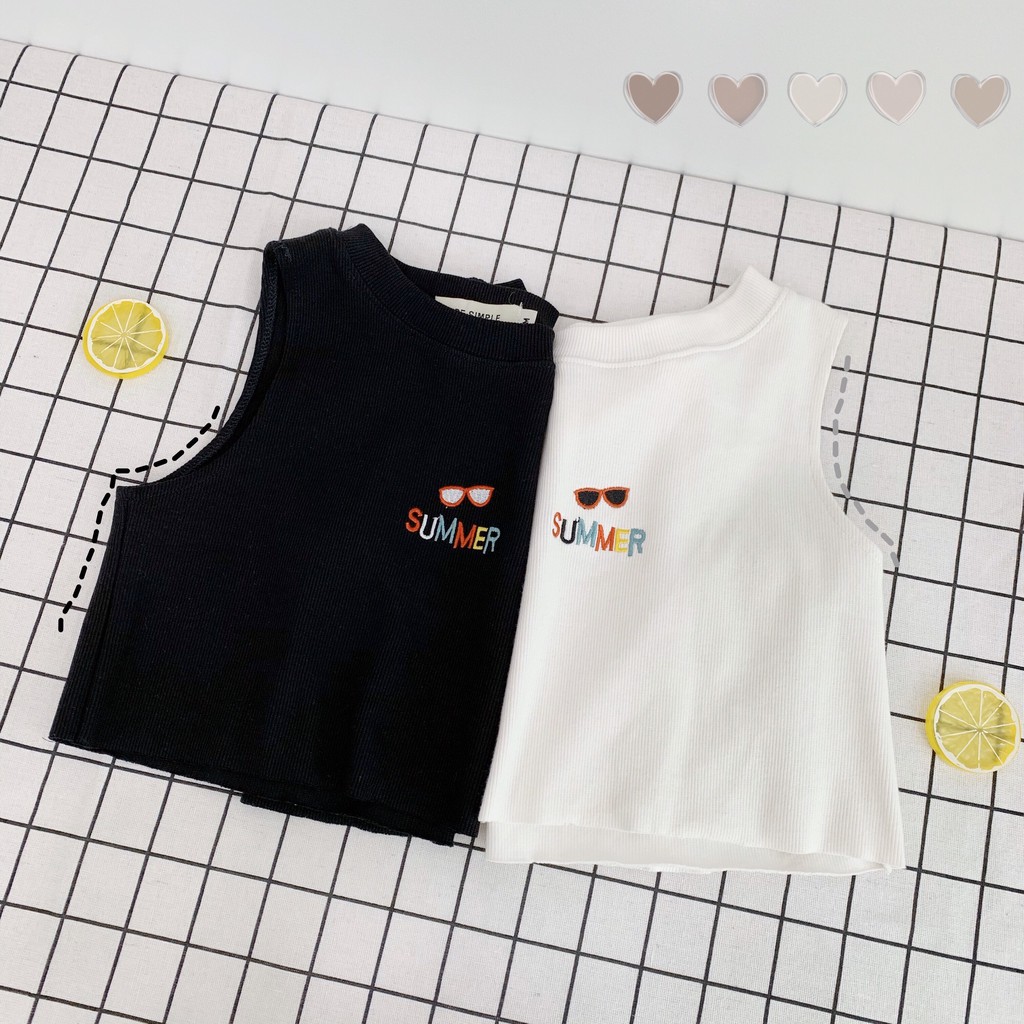 Áo Croptop SUMMER Ulzzang (ẢNH THẬT)