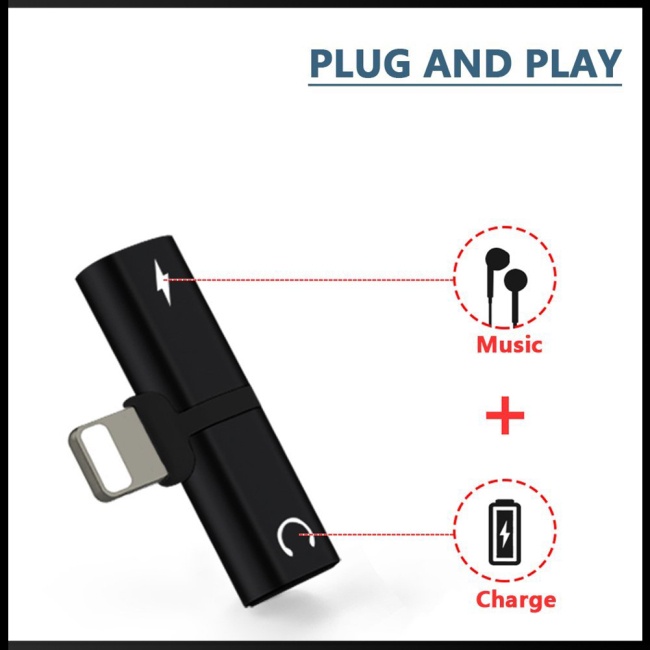 Đầu Chia Cổng Lightning 2 Trong 1 Cho Iphone X / 8 Plus / 8 / 7 Plus