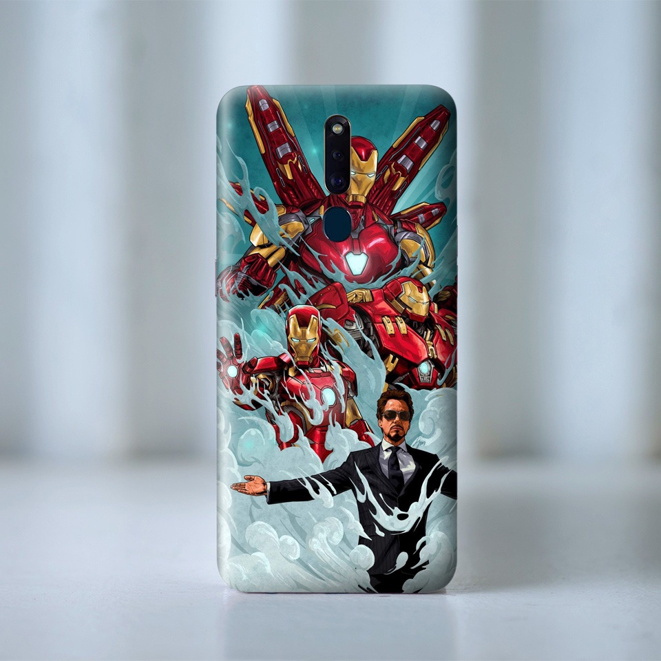 Miếng Dán Skin Điện Thoại In Hình Tony Stark Iron Man Cho Iphone 7/ 8/ X/ XS/ 11/ 11 Pro Max Và Các Dòng Máy Android