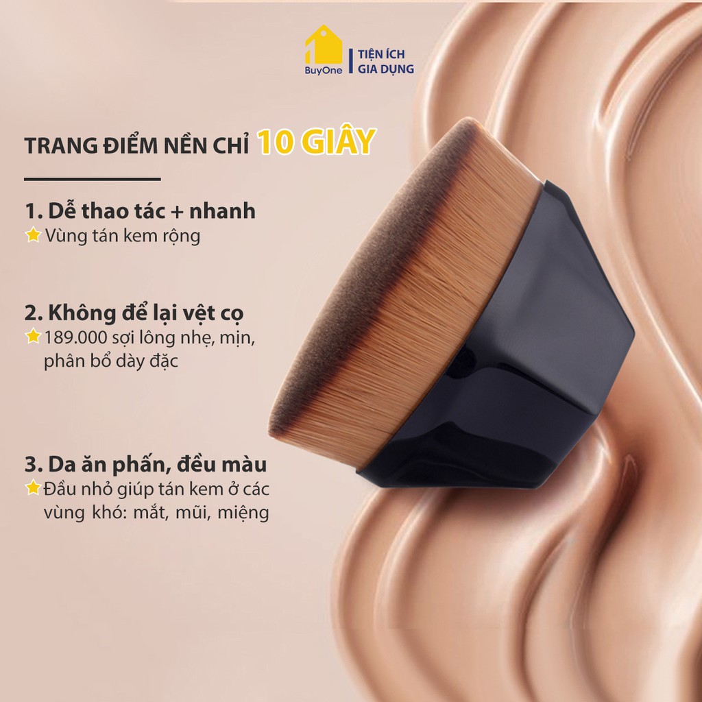 Cọ trang điểm tán kem nền số 55 cho da mịn đẹp, giúp tiết kiệm mỹ phẩm - buyone - BOPK170