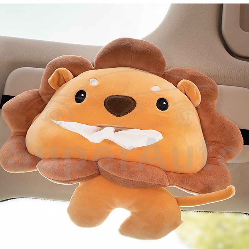 SuperAuto Hộp Đựng Khăn Giấy Rút Họa Tiết Hoạt Hình Dễ Thương Cho Xe Hơi Phụ KiệN Ô Tô