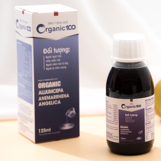 Siro viêm mũi organic 100 chai 125ml