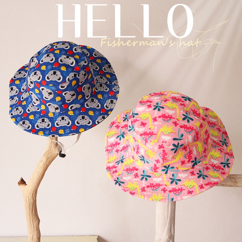 Nón Vành Họa Tiết Dưa Hấu / Khủng Long Hoạt Hình Dễ Thương Cho Bé 1-4 Tuổi