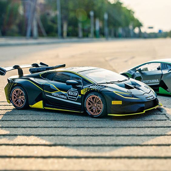 Siêu xe ô tô mô hình kim loại Lambo Huracan Super Trofeo EVO2 tỷ lệ 1:32