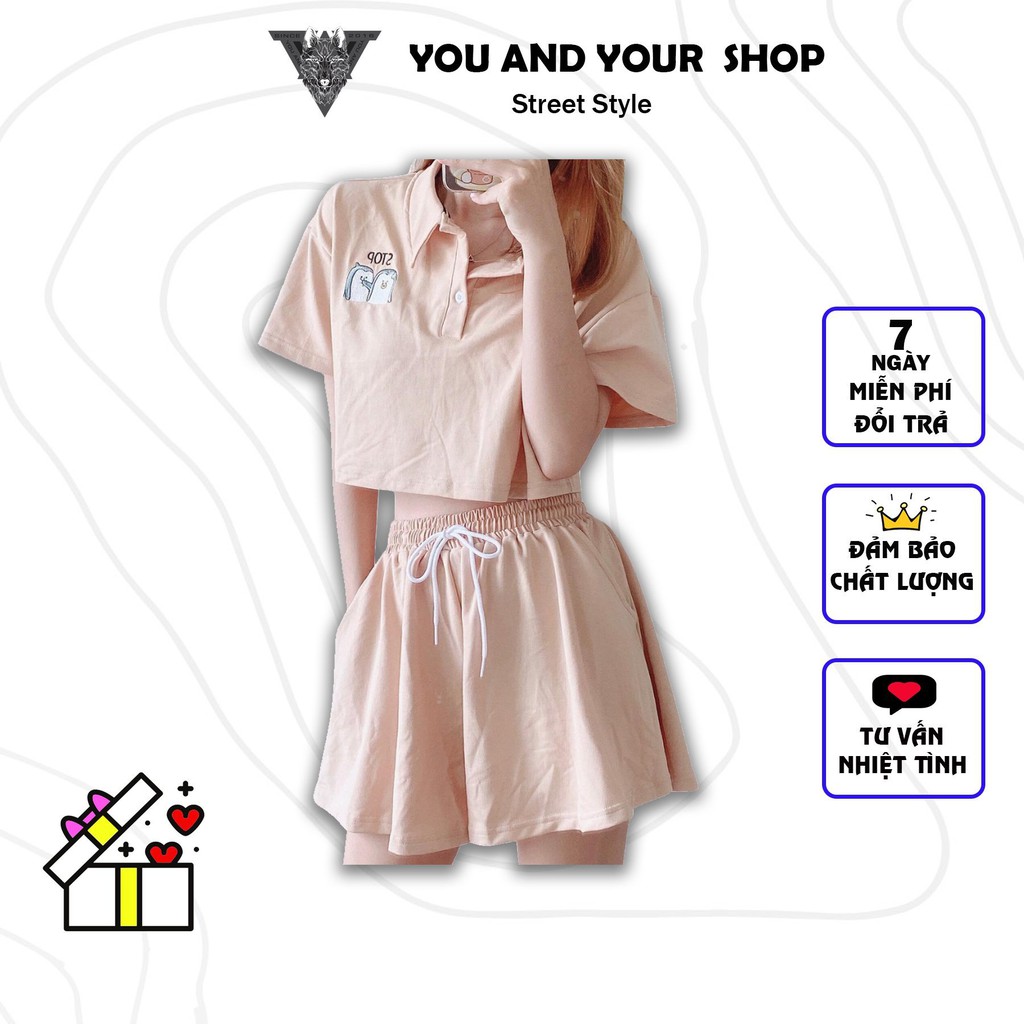 SET Váy chim cánh cụt YAYSHOP chất thun cotton mềm mịn (hình thật) siêu cưng