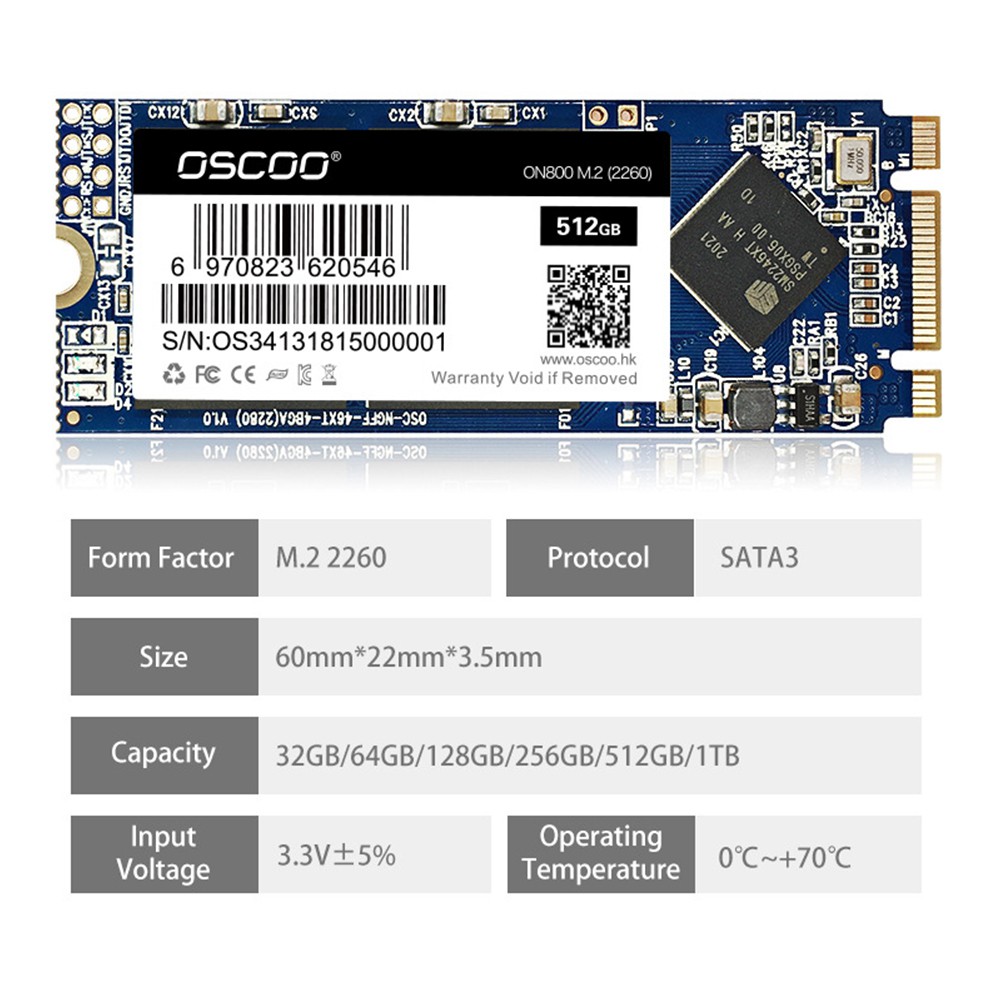 M2 2260 SSD M.2 SATA HDD M2 NGFF SSD Ổ cứng thể rắn cho máy tính Máy tính xách tay