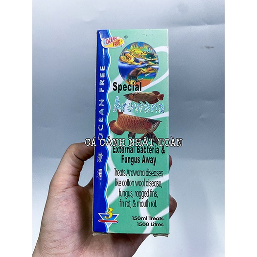 SPECIAL AROWANA EXTERNAL BACTERIA SỐ 3 250ML OCEAN FREE CHO CÁ RỒNG NẤM, RÁCH VÂY, THỐI VÂY