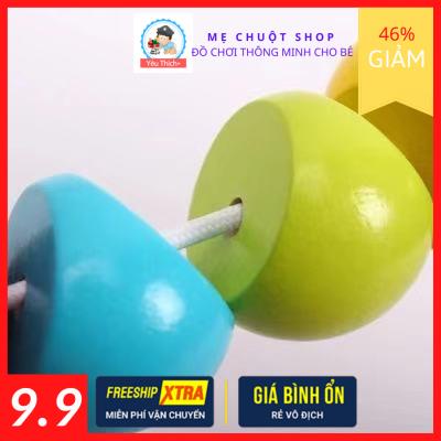 Đồ chơi gỗ - Con sâu gỗ uốn dẻo nhiều màu cho bé