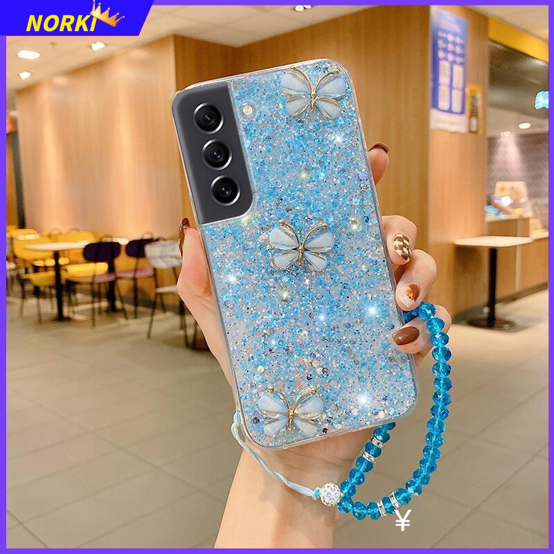 Ôp Điện Thoại Silicon Dẻo Đính Bươm Bướm 3d Cho samsung galaxy s23fe s22 s21 s20 plus s21fe s20fe note 10plus note 20 ultra Ốp