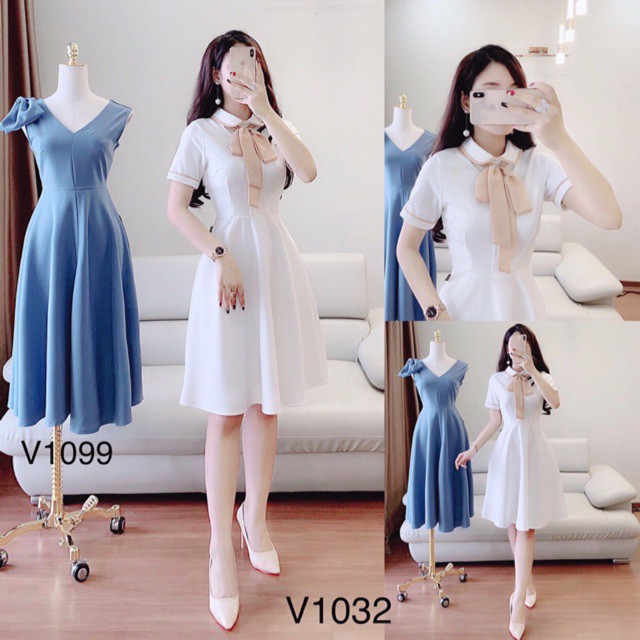 [ xả kho ] MiD Đầm xòe V1032 Mie Design ảnh thật