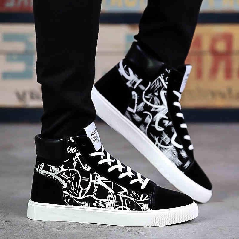 Giày Thể Thao Nam Cổ Cao Thời Trang Hàn Quốc Size 39-44