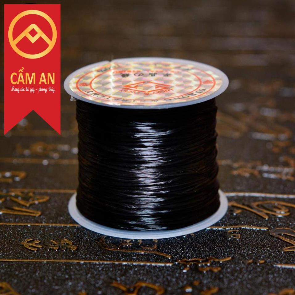 Dây chỉ xỏ chuỗi hạt đeo tay phong thủy hạt đá hạt gỗ - 1 cuộn dài khoảng 50m