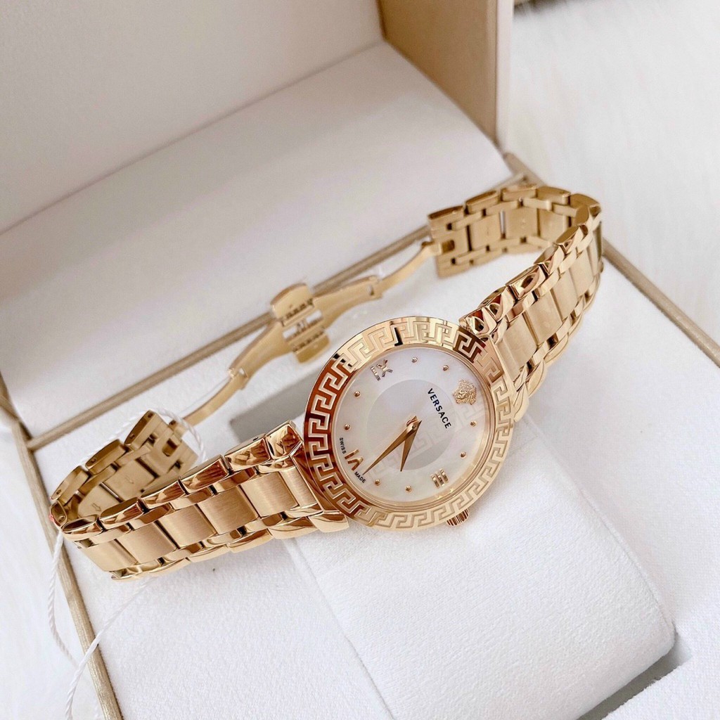 Đồng hồ đeo tay nữ chính hãng, đồng hồ nữ VERSACE Full box mặt tròn, siêu cao cấp, thời trang sang chảnh
