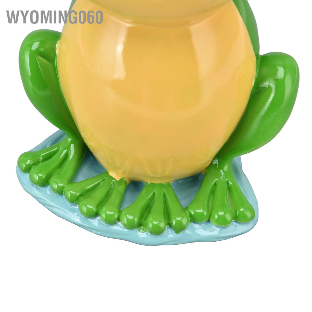 Wyoming060 Bàn chải vệ sinh hình con ếch phòng tắm sáng tạo với giá đỡ Bộ bàn nhà đứng