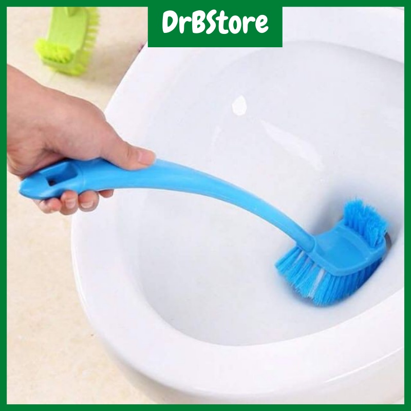 Cọ bồn cầu toilet 2 đầu chà vệ sinh nhà tắm cán dài DrbStore