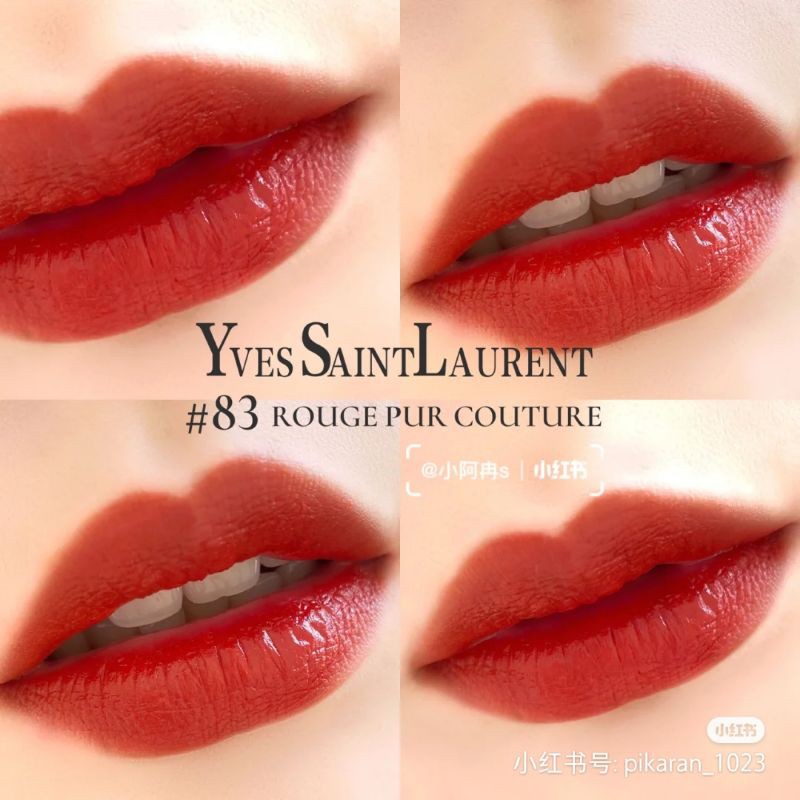 [83]SON YSL FIERYRED ĐỎ NÂU PHA CAM