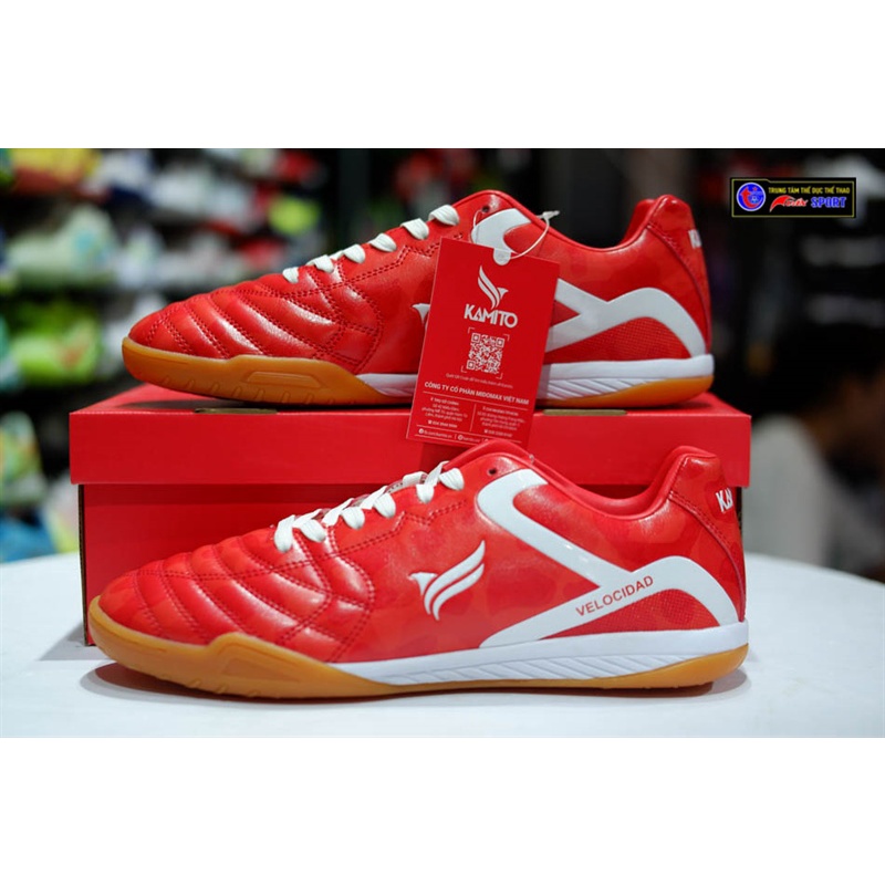 Giày đá bóng kamito Velocidad IC - đỏ(size38-44)