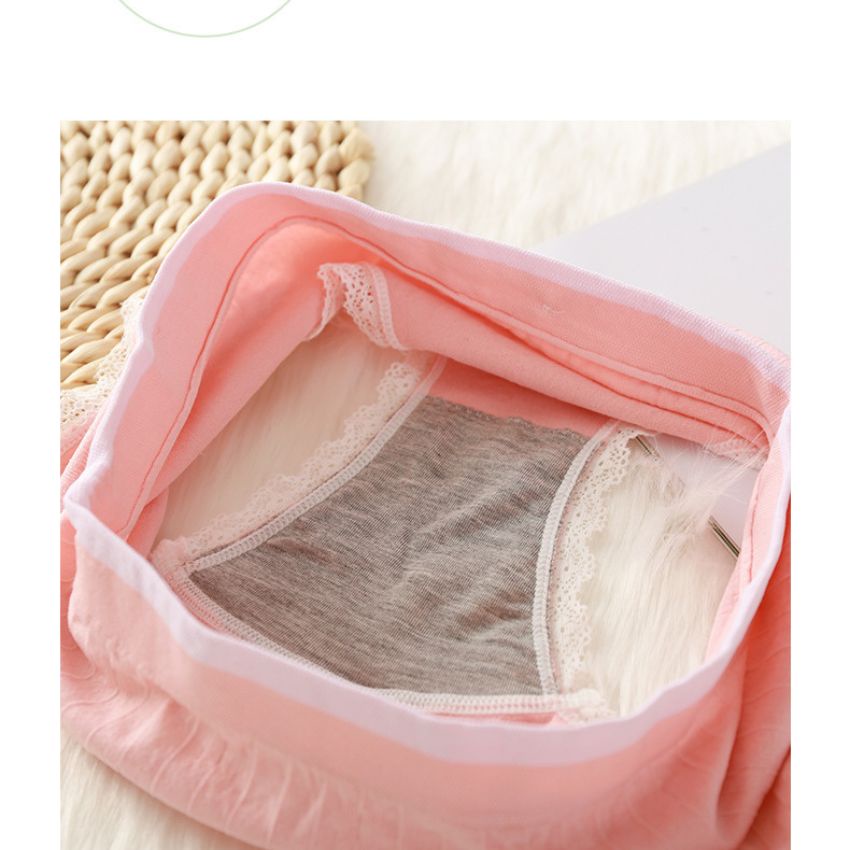 Quần lót nữ cotton cao cấp mềm mịn siêu ôm dáng, quần chíp nữ mẫu sọc viền ren cực xinh siêu sexy L1236