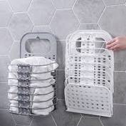 Giỏ nhựa đựng quần áo và đồ dùng sinh hoạt treo tường có thể gấp gọnFREESHIPGiỏ nhựa treo tường đựng quần áo