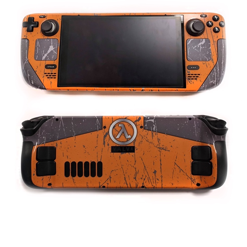 Skin decal dán Steam Deck mẫu Half-Life (dễ dán, đã cắt sẵn chuẩn theo khuôn máy)