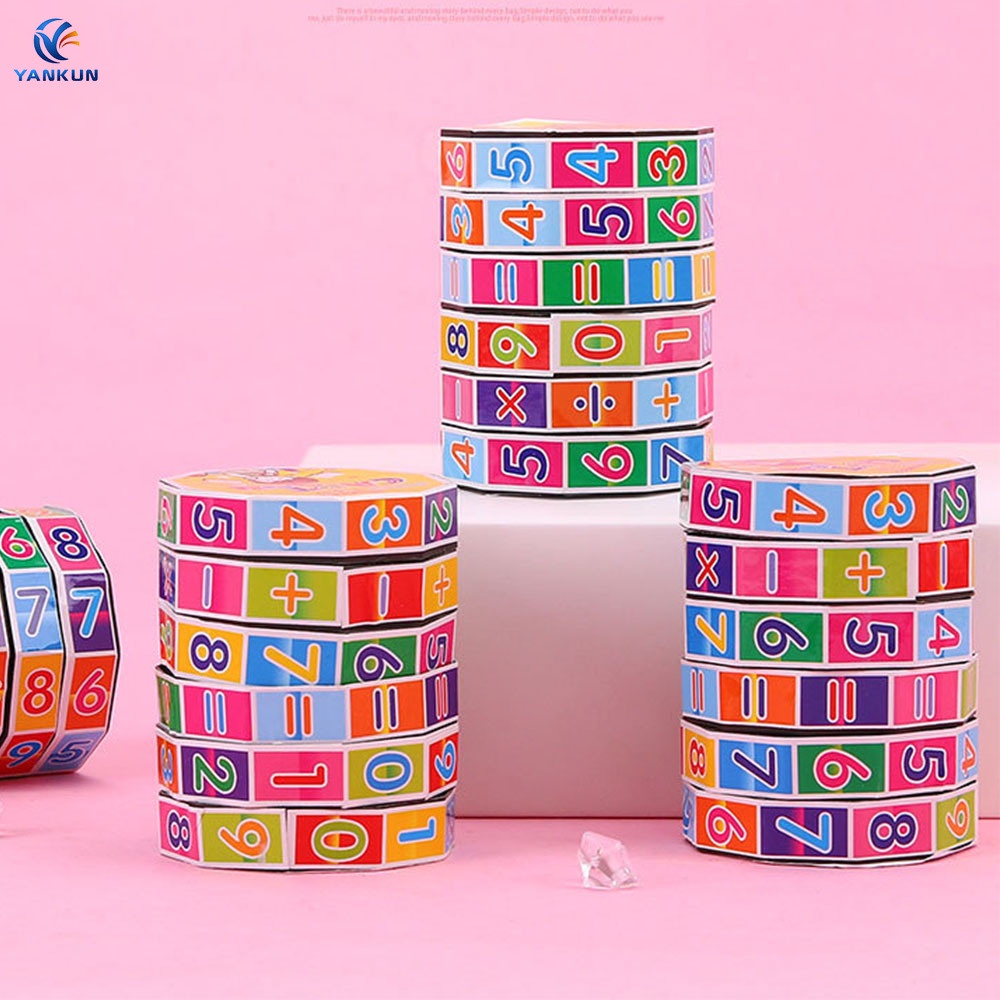 Đồ Chơi Rubik Hình Trụ Nhiều Màu Có Thể Tháo Rời Giáo Dục Sớm Cho Bé