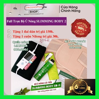 Bộ ĐAI NỊT BỤNG GIẢM MỠ Ủ NÓNG SLIMMING BODY II Bản Cải Tiến