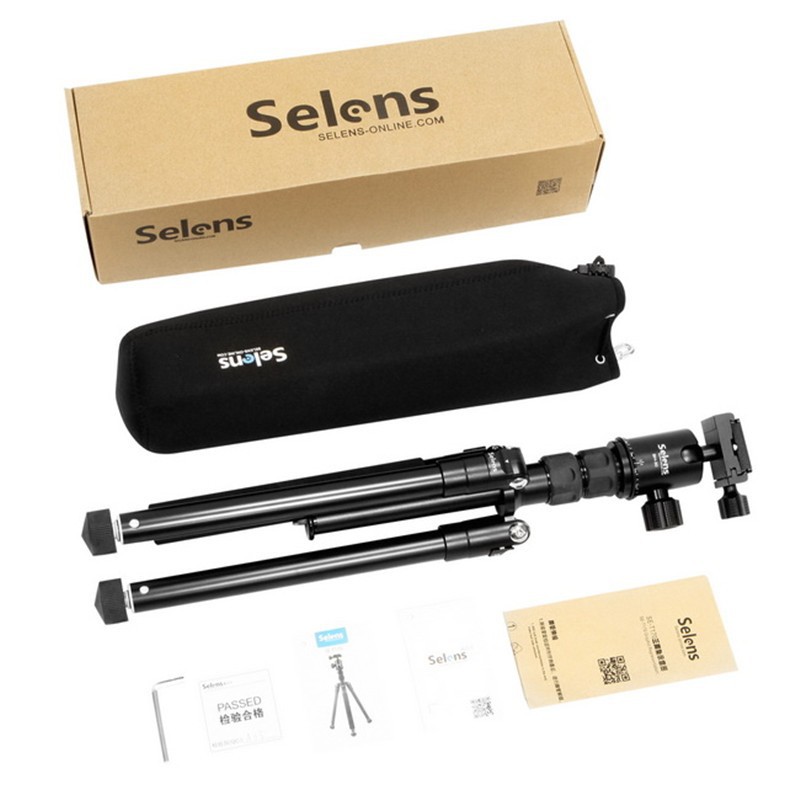 Giá đỡ ba chân Selens T-170 kèm ngàm xoay cho máy ảnh DSLR