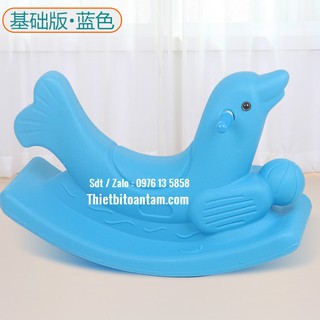Bập bênh cho bé hình con cá heo, bập bênh cho bé tphcm