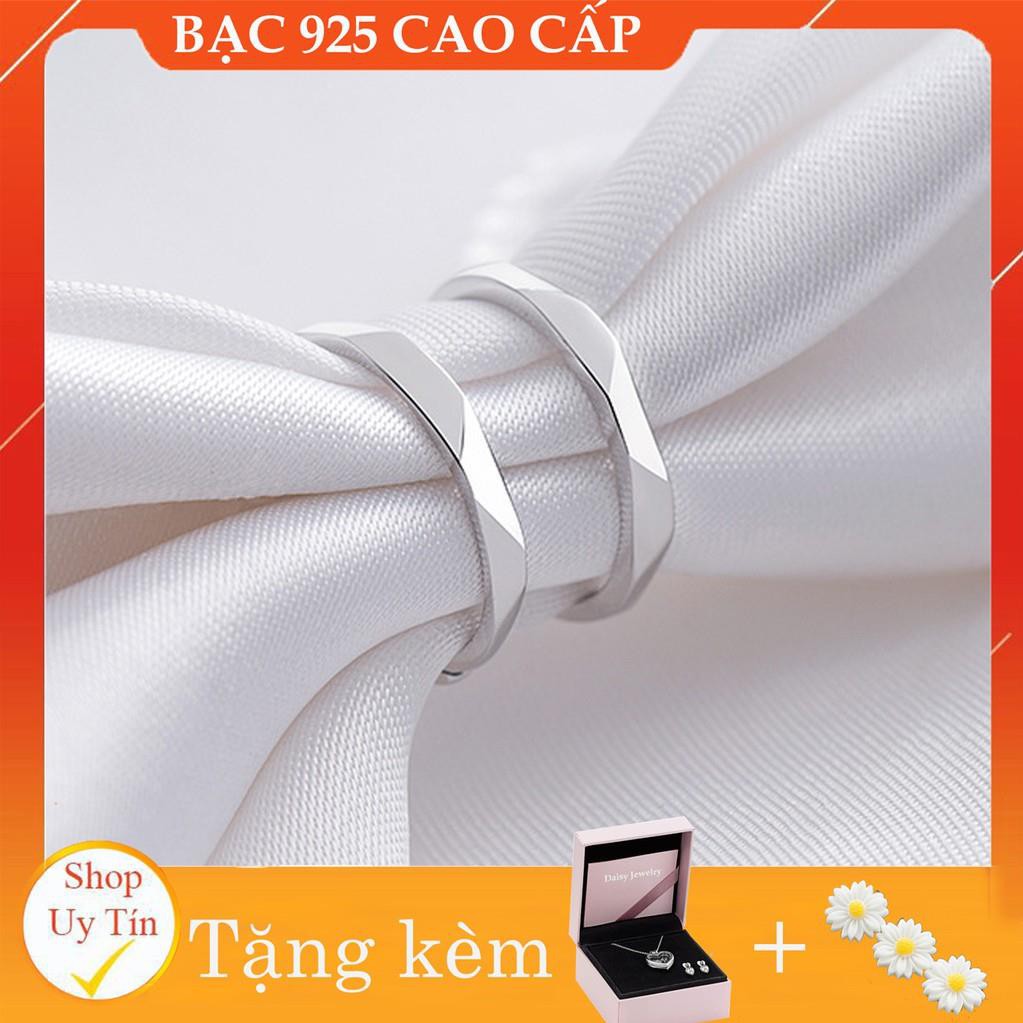 [FREE SHIP] Bạc Ý Cao Cấp Nhẫn Tay Bạc Khối  Daisy86 S925 - Chuỗi Shop Trang Sức  Daisy86 Free Ship Giao Hàng Nhanh 4h