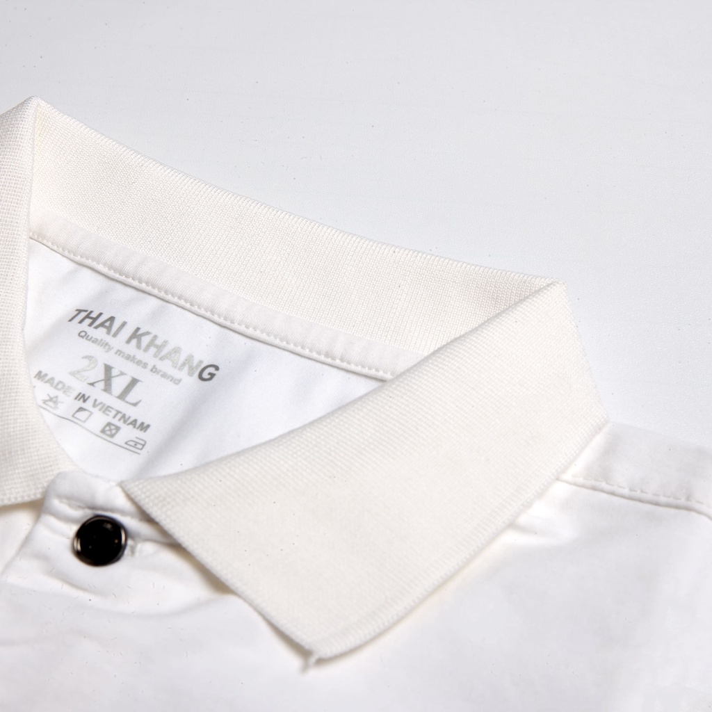 Áo polo nam THÁI KHANG vải cotton 100% siêu mát co dãn 4 chiều APOLO35