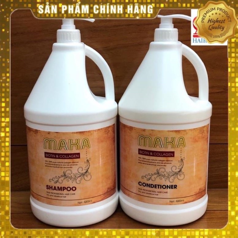 Dầu xả MAKA can 5lít  siêu mượt phục hồi  giá rẻ  chất lượng  cực OK  dùng cho salon