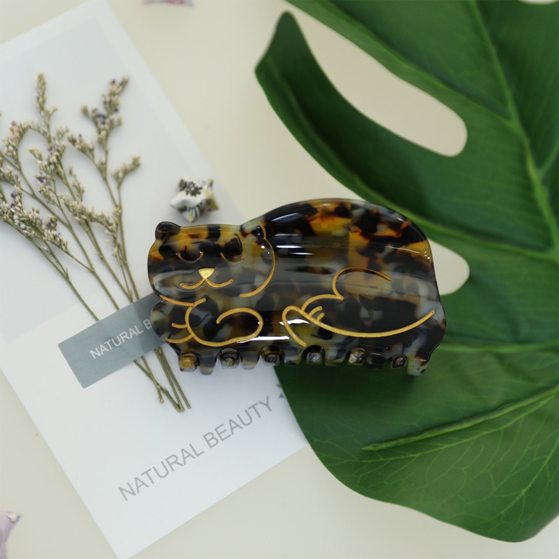 Kẹp Tóc Hình Mèo Dễ Thương Chống Trượt Tiện Dụng