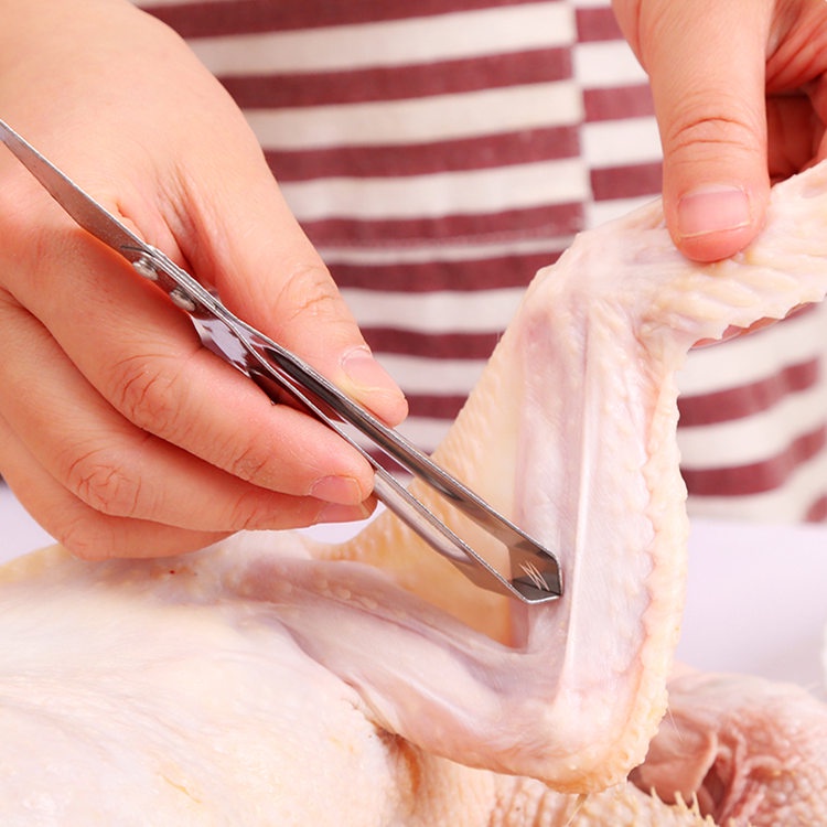 Kẹp nhổ lông gà lông vịt có đầu tỉa trái cây