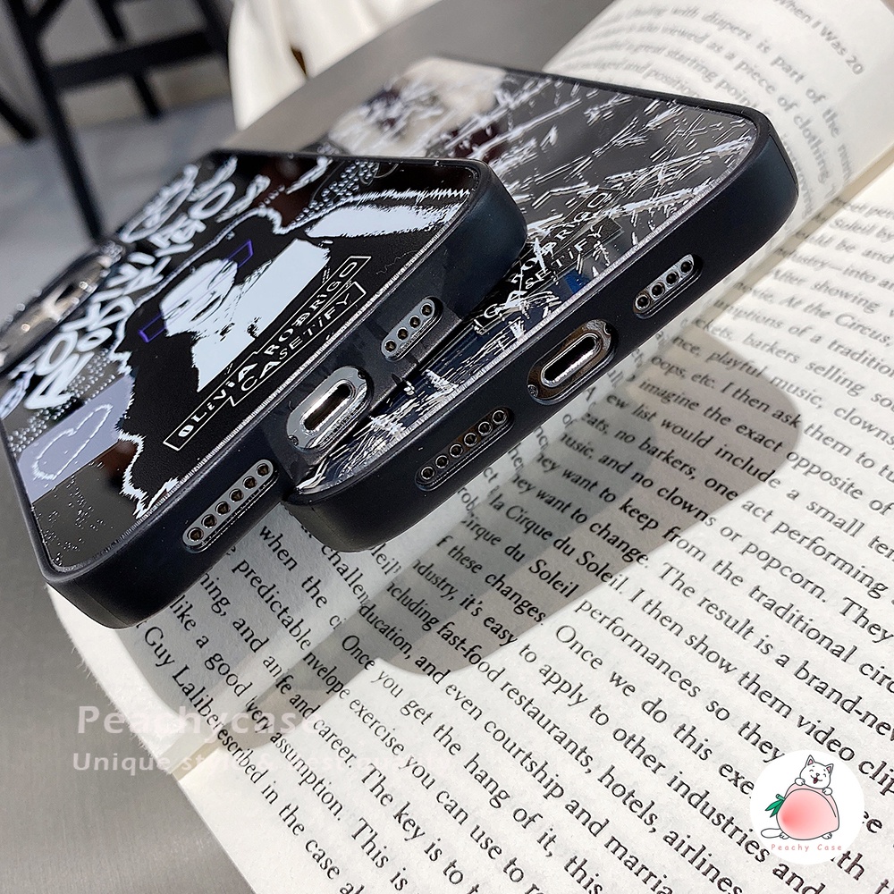 Ốp Điện Thoại Nhựa PC Cứng Gắn Gương Hình Cô Gái OLivia Rodrigo Cho Iphone 14 13 12 11 Pro Max 14Plus 14max 14promax