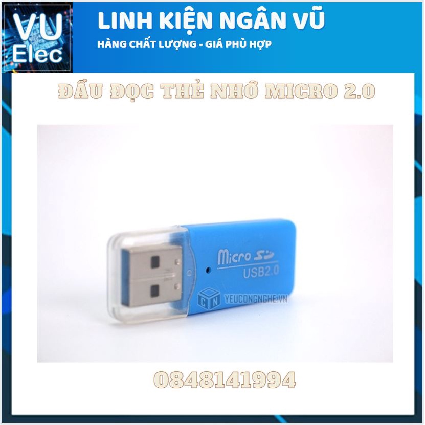 Đầu đọc thẻ micro 2.0, đọc thẻ nhớ Hàng Siêu rẻ