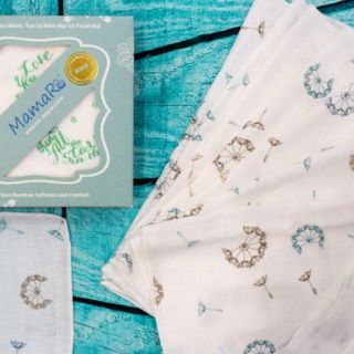 Khăn sợi tre - khăn sữa premium mamaru 30*30