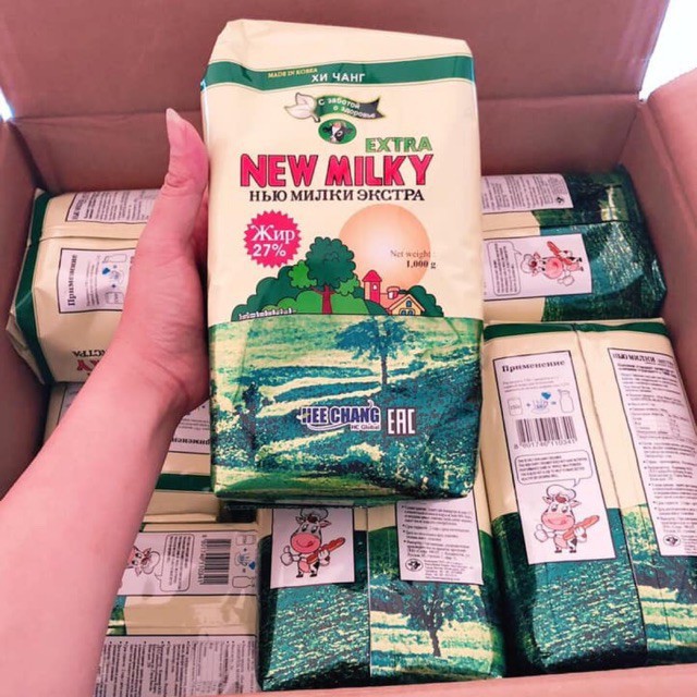 1KG Sữa béo Nga NEW MILKY Tăng cân xách tay chính hãng