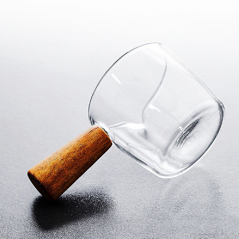 Cốc Thủy Tinh Có Tay Cầm Chịu Nhiệt Thiết Kế Nhỏ Gọn Tiện Dụng