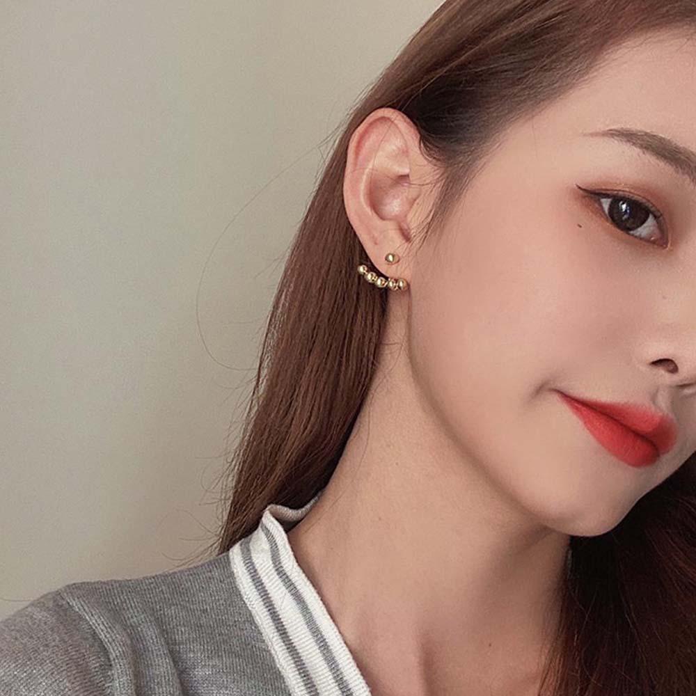 Bông Tai Hình Quạt VANES1 Bằng Hợp Kim Đơn Giản Thời Trang Phong Cách Hàn Quốc