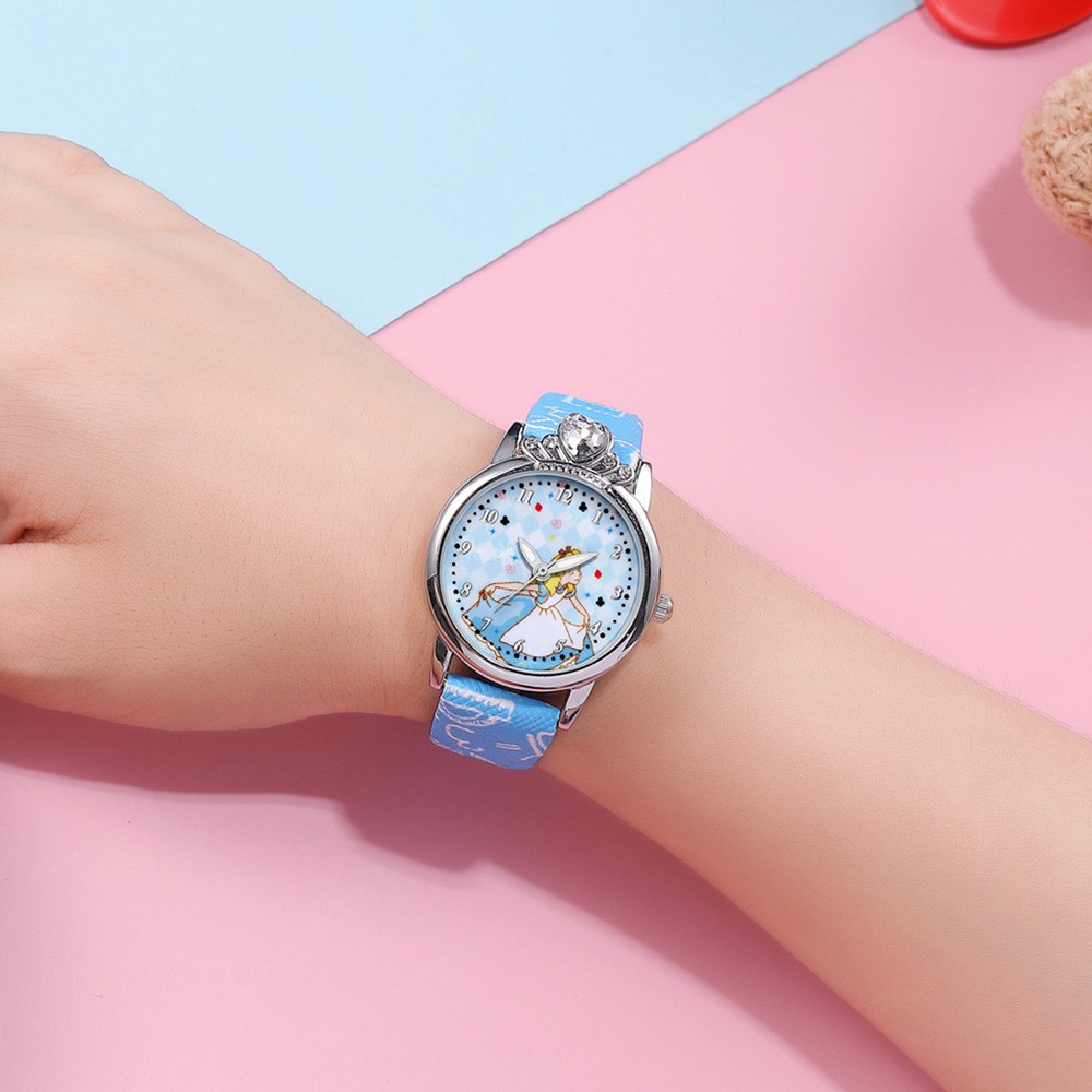 Đồng hồ thời trang trẻ em bé gái dây silicon hình lọ lem siêu cute PKHRTE020-Lo-Lem