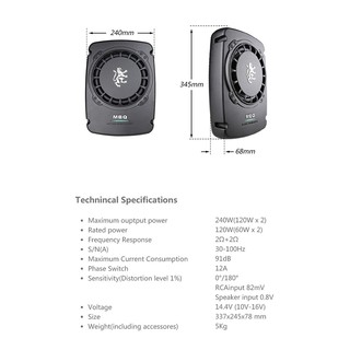 Loa Sub gầm ghế MBQ MB-8RL
