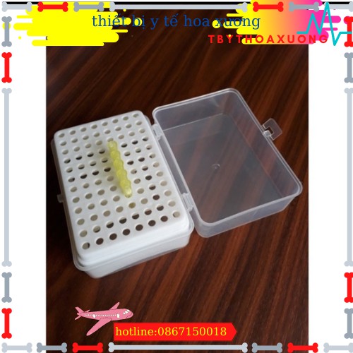 HỘP ĐỰNG ĐẦU CÔN XANH -VÀNG -TRẮNG