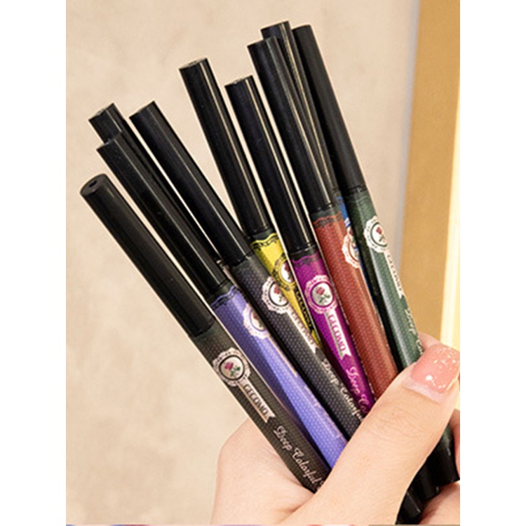 Bút Kẻ Mắt Gemeng Làm Sạch Sâu Chống Thấm Nước Không Nhòe Màu Trắng Sữa Cho Người Mới Bắt Đầu JP5