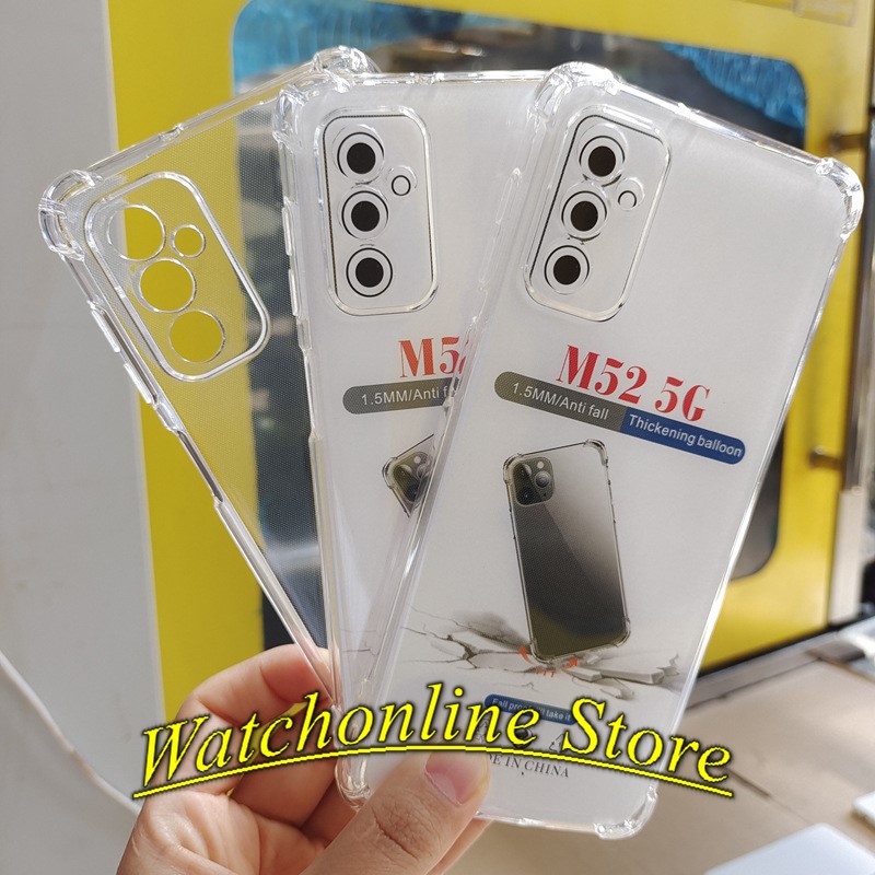 Ốp lưng chống va đập Samsung M23 M33 M53 M73 M51 M52 a71 a72 a73 dẻo trong suốt cao cấp bo 4 góc