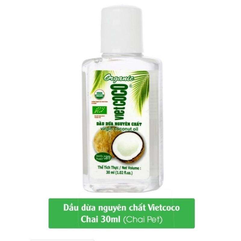 🌺Dầu dừa nguyên chất VietCoCo 30ml🌺