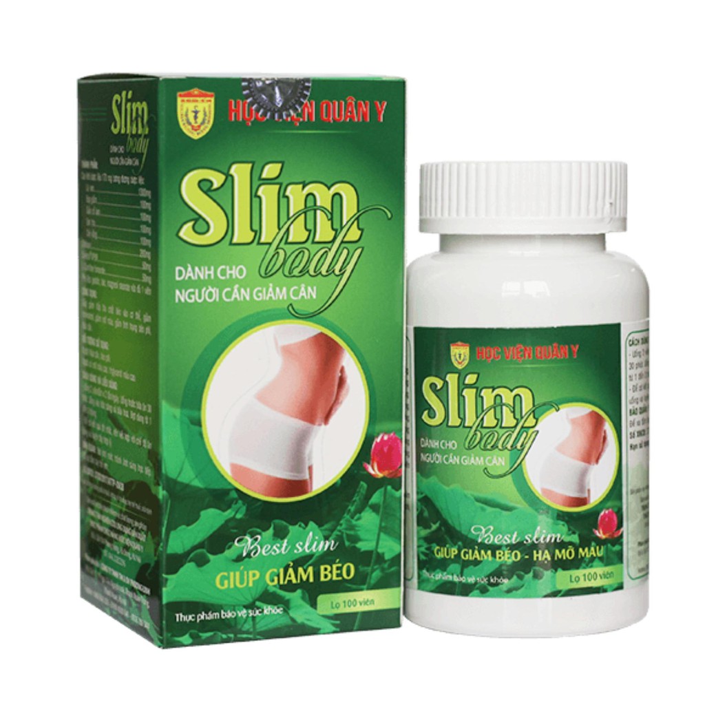 SLIMBODY GIẢM CÂN HẠ MỠ MÁU AN TOÀN HỌC VIỆN QUÂN Y